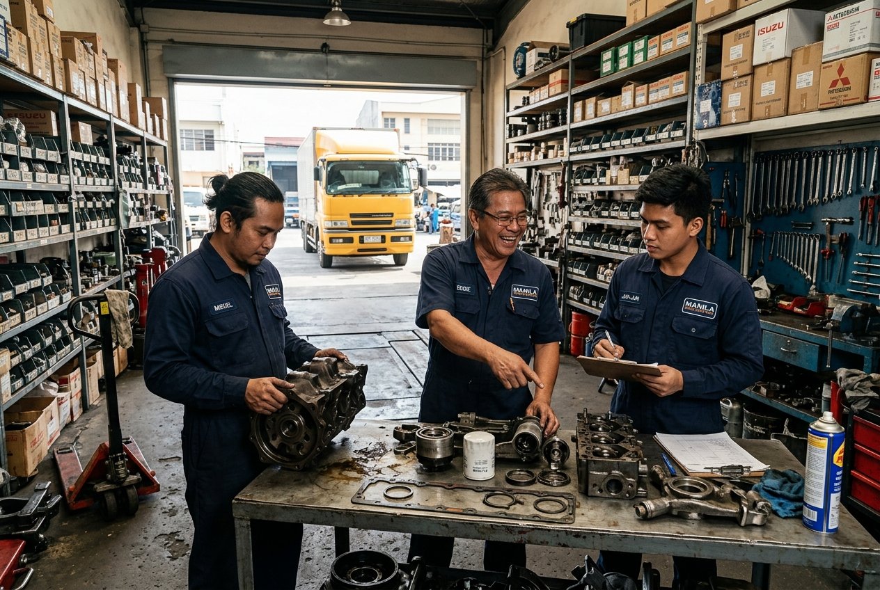 HW Truck Parts Trading team at work